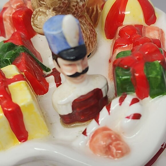 Vintage Otagiri Animated Musical Christmas Ceramic Music Box‎ Works - Picture 7 of 12